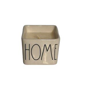 Rae Dunn Cinnamon Spice Scented Candle 3" Ceramic Holder Cream - Black Lettering